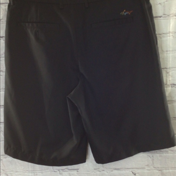 Greg Norman men flat front black golf shorts - Picture 6 of 8